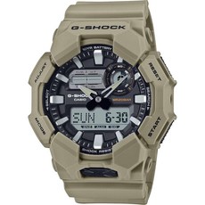 Casio G-Shock 아날로그-디지털 베이지 레진 시계 10년 배터리 GA010-5A 탠 색상 모던.