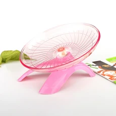 햄스터 쥐 고슴도치 및 기타 작은 애완 동물을위한 1PC 비행 접시 자동 실행 운동 휠, 03 pink