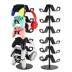 zmgnd 게이머 선물 6티어 컨트롤러 헤드폰 스탠드 데스크톱 게임 애호가를 위한 이상적인 선물 - 및 헤드셋을 유니버설 오거나이저 유니크 프레젠트