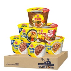오뚜기 컵밥 6종 (톡톡김치알밥+참치마요+불닭마요+제육덮밥+진짬뽕+참기름김치볶음), 1세트