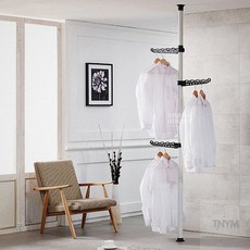 옷장행거 1단 폴 행거 38mm