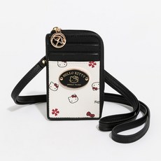 Hello Kitty Arnold Palmer 櫻花系列證件夾 黑白色, 1個