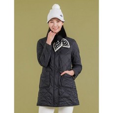 엘르골프 여성 테잎 포인트 중기장 패딩 점퍼_6H81304 2773868