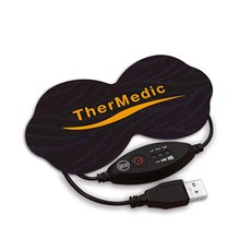 舒美立得 Qi-Point 熱敷貼片 QPU52 (USB接頭) - 溫感舒緩疲勞，穴位加強熱敷, 1個, 黑色