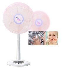 위험방지 선풍기 안전망 선풍기망 선풍기커버 5개, 핑크