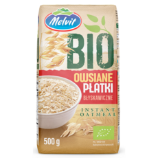 멜빗 폴란드 고식이섬유 유기농 퀵 오트밀, 1개, 500g