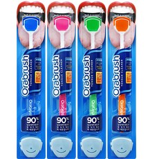 Orabrush 舌苔清潔刷 + 專用保管帽 4入組, 130g, 1組