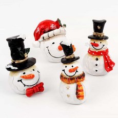 로컬코리아 크리스마스 데코 스노우맨B 모자 랜덤발송 크리스마스데코