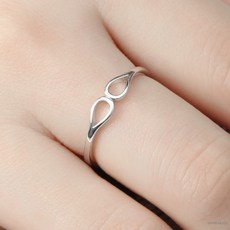 백금도금 트윈 반지 커플반지 커플링