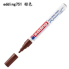 글로스 페인트 마커 다색 원형 팁 1-2mm 유리 자갈 목재 플라스틱용 펜 2PCs/로트 751, 09 007