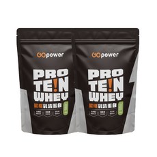 GOpower 果果能量 濃縮乳清蛋白【冬瓜鮮奶】高蛋白 健身補給, 500g, 2個