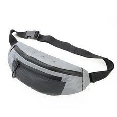 Troika 梅森巴赫 REFLACTIVE BAG 反光腰包(夜跑 運動 防潑水 肩背 後背 腰包), 灰色, 1個