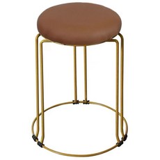 화장대 의자 쌓을수있는 식탁, 갈색 가죽 두껍고두꺼움