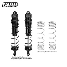 GPM 알루. ARRMA 1/8 MOJAVE 4X4 4S BLX 132MM/144MM용 합금 전면/후면 충격 흡수 장치 댐퍼, 07 Black Front 2pcs