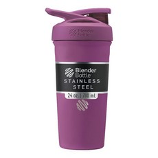 블렌더보틀 스트라다 스테인레스 보틀 710ml 화이트, Plum, Plum