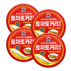 사조해표 토마토커리 참치, 4개, 100g