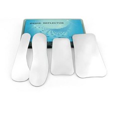 치과 교정 양면 거울 키트 스테인레스 스틸 오토클레이브 구강 반사경 도구 세트당 4 개, 4개