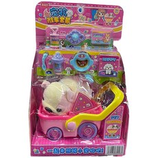 玩具先生 狗狗寵物手推車 寵物寶貝推車/貓咪寵物 寶貝推車 仿真狗狗 家家酒 毛絨玩偶, 狗狗種類隨機款出貨