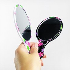 작은손거울 미용 화장 손거울 매장용 거울 타원 소 b2o+9286gr