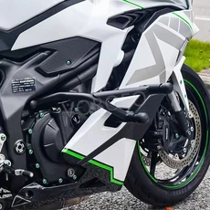 엔진 가드 범퍼 크래시 바 오토바이 액세서리 NINJA ZX-4R 2023-2024 바디 프레임 보호대, 01 검정색, 1개