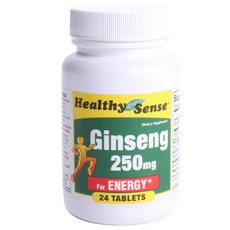 Mason Naturals Healthy Sense 人參 250mg 錠劑 無麩質, 24 件, 1個, 24錠