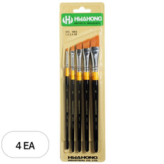 화홍산업 972 다용도 디자인붓 세트 5종, 1호, 2호, 3호, 4호, 5호, 4세트