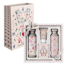 Cath Kidston 玫瑰西洋梨沐浴禮盒組 沐浴露 200ml+身體乳液 200ml+護手霜 30ml+沐浴鹽 100g, 1組