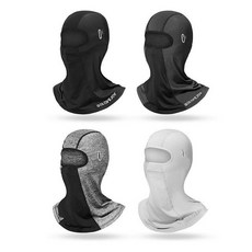 메쉬 바라클라바-롱 약42x37cm 안경홀 자외선차단, 연그레이