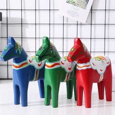 현관 모양 오브제 조각품 소형 나무 장식품 인테리어 장식 도자기 소품 악세사리 거실 열쇠, 5. 블루 L, 1개