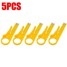10/1PCS 케이블 스트리핑 와이어 커터 크림핑 도구 다용도 스트리퍼 나이프 크림퍼 플라이어 미니 휴대용, 1개, 03 5PCS
