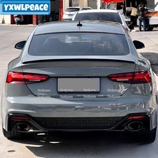 아우디 A5 17-20 ABS 소재 프라이머 컬러 뒷 트렁크 립 스포일러 호환, DIY Colors