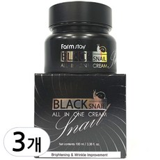 팜스테이 블랙 스네일 올인원 크림, 100ml, 3개