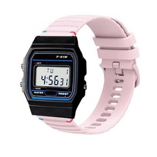 ECLATIS F-91W 시계 밴드 Lamshaw 18mm 22mm 퀵 릴리즈 쾌적한 통기성 실리콘 교체 밴드 스트랩 카시오 W-217H W-218H W-219H F-