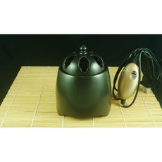 周錦香仿汝窯電子薰香爐，可定時調溫，5cm廣口設計，安全無煙，適用於煎香香道, 青白色, 1個