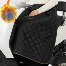 겨울 오토바이 두꺼워지다 무릎담요 남녀공용 버클 방풍 방한 라이더방한담요, 블랙