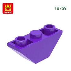 경사 반전 블록 컬러 벽돌 조립 부품 로트당, 2. 20.Purple, 1개