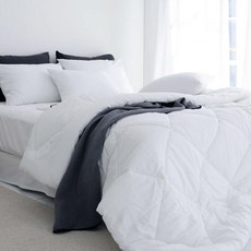 아트박스/스코홈 순면 30수 호텔식 차렵+홑겹매트리스커버 세트 S