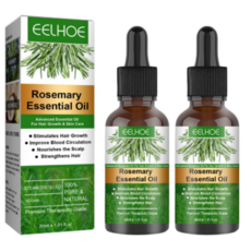 가려움증과 마른 두피를 제거하기 위해 분기 된 모발 관리를 개선하기 위해 로즈마리 모발 에센셜 오일 영양 및 수리, 2개, 30ml