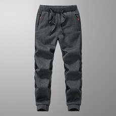 Ttworcs 男式冬季加厚綁帶蓬鬆慢跑訓練褲拉絨冬衣