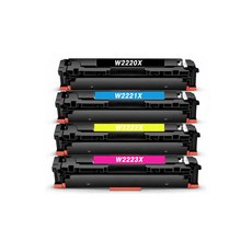 HP 호환대용량 W2220X W2221X W2222X W2223X PRO3203 MFP3303, 1개, W2221X 파랑