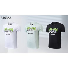 YY時尚速乾短袖羽球衣 情侶款排汗透氣運動上衣 羽毛球服 訓練跑步網球服, 黑色男上衣,M, 1個