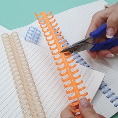 클립제본링 12mm 분리형컬러룩링