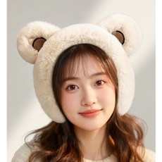 귀여운 아동 곰돌이귀마개 털 귀도리 퍼귀덮개