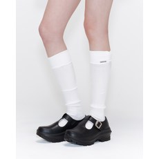 [미세키서울] Shirring knee socks IVORY