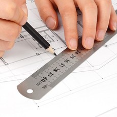 골든트리 40cm 쇠자 철자 제도자 스틸방안자 직자 스틸자 철직자 눈금자, 상세페이지 참조, 1개