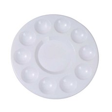 코히모 미술용 원형 팔레트 10칸 12개 세트 4W230, 12개1세트, 1세트