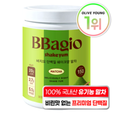 바지오 단백질 쉐이크얌 대용량 말차, 1개, 540g