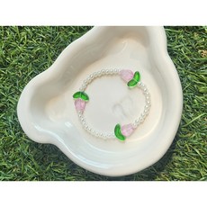 귀여운 튤립 팔찌 비즈팔찌 유아팔찌 우정팔찌