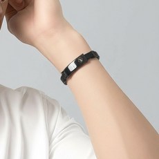 다다킹 정전기방지 완화 스파크 정전기 팔찌, 01_2_블랙밴드+블랙, 1개