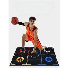 홈 실내 농구 드리블 연습 실내 방음 매트, 3.5mm 성인용 스텝 패드, 1개